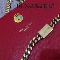 YSL-354121-07  聖邏蘭新款原版皮平紋斜挎小包