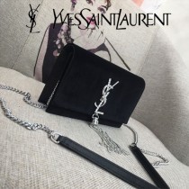 YSL-354122-01  聖邏蘭新款原版皮天鵝絨款斜背包