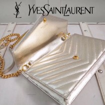 YSL原版皮新款393953-05 斜背包 肩帶拆掉可直接當手包用