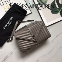 YSL-392738-02  聖邏蘭新款原版皮百搭大號郵差包