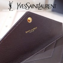 YSL原版皮新款437469-11 山羊紋聖羅蘭新款錢包