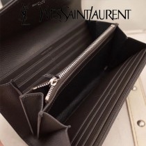 YSL原版皮新款437469-07 魚子醬聖羅蘭新款錢包
