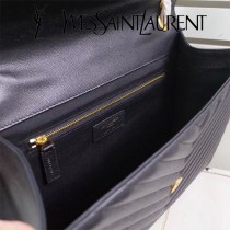 YSL原版皮新款342023經典款  V紋魚子醬牛皮