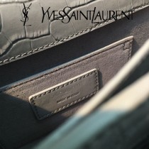 YSL-441971-04  聖邏蘭新款原版皮鱷魚紋斜背包