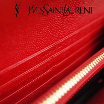 YSL原版皮新款437469-04 魚子醬聖羅蘭新款錢包