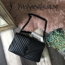 YSL-392738  聖邏蘭新款原版皮百搭大號郵差包