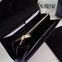 YSL原版皮新款437469-1 山羊紋聖羅蘭新款錢包