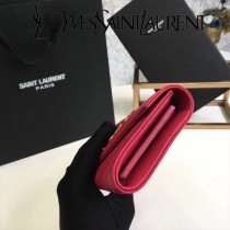 YSL原版皮新款437469-9 山羊紋聖羅蘭新款錢包