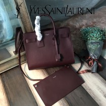 YSL-398709-01  聖邏蘭新款原版皮鉆石紋大號風琴包