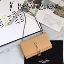 YSL-377830-02  聖邏蘭新款原版皮平紋流蘇斜挎包