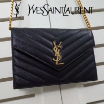 YSL原版皮新款393953-03 斜背包 肩帶拆掉可直接當手包用