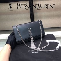 YSL-377830  聖邏蘭新款原版皮平紋流蘇斜挎包