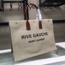 YSL-499290-01  聖邏蘭新款原版皮帆布手提包