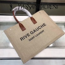 YSL-499290-01  聖邏蘭新款原版皮帆布手提包