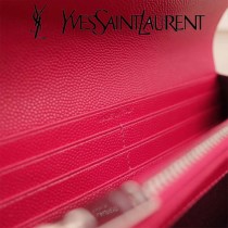 YSL原版皮新款437469-011 魚子醬聖羅蘭新款錢包