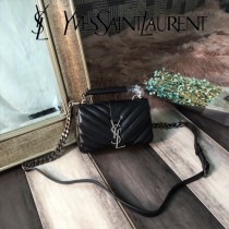 YSL-399289-01  聖邏蘭新款原版皮小號郵差包