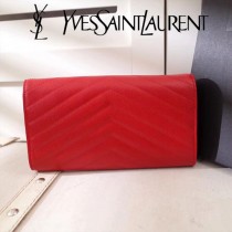 YSL原版皮新款437469-04 魚子醬聖羅蘭新款錢包