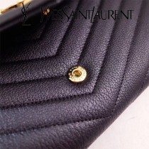 YSL原版皮新款437469-7 山羊紋聖羅蘭新款錢包