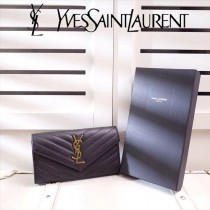 YSL原版皮新款437469-6 山羊紋聖羅蘭新款錢包