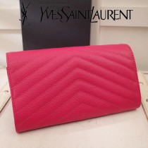 YSL原版皮新款437469-010 魚子醬聖羅蘭新款錢包