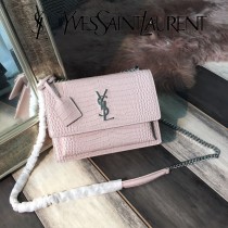 YSL-441971-07  聖邏蘭新款原版皮鱷魚紋斜背包