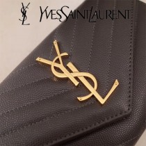 YSL原版皮新款437469-09 魚子醬聖羅蘭新款錢包