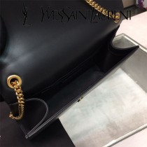 YSL-377830-04  聖邏蘭新款原版皮平紋流蘇斜挎包