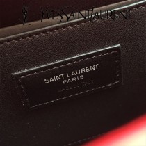 YSL-377830-03  聖邏蘭新款原版皮平紋流蘇斜挎包