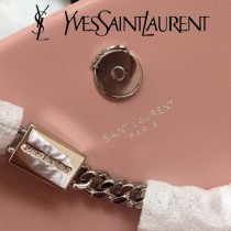 YSL-377830-01  聖邏蘭新款原版皮平紋流蘇斜挎包