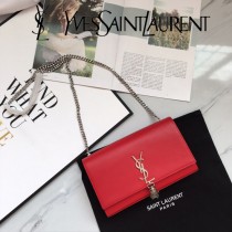 YSL-377830-03  聖邏蘭新款原版皮平紋流蘇斜挎包