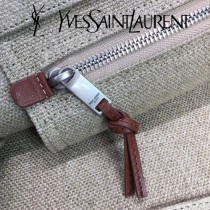 YSL-499290-01  聖邏蘭新款原版皮帆布手提包