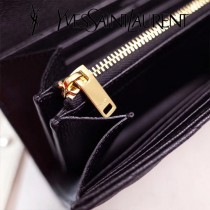 YSL原版皮新款437469-7 山羊紋聖羅蘭新款錢包
