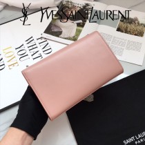 YSL-377830-01  聖邏蘭新款原版皮平紋流蘇斜挎包