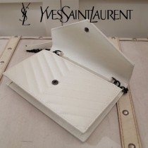 YSL原版皮新款393953-07 斜背包 肩帶拆掉可直接當手包用
