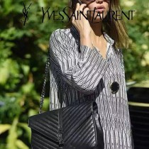 YSL-392738-01  聖邏蘭新款原版皮百搭大號郵差包