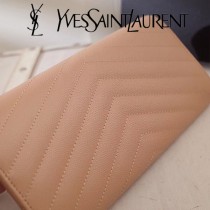 YSL原版皮新款437469-06 魚子醬聖羅蘭新款錢包