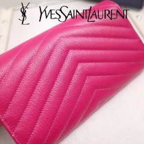 YSL原版皮新款437469-8 山羊紋聖羅蘭新款錢包