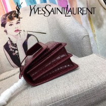 YSL-441971-06  聖邏蘭新款原版皮鱷魚紋斜背包