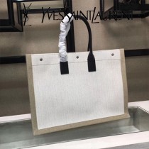 YSL-499290  聖邏蘭新款原版皮帆布手提包