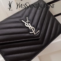 YSL原版皮新款393953-08 斜背包 肩帶拆掉可直接當手包用
