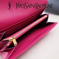 YSL原版皮新款437469-4 山羊紋聖羅蘭新款錢包