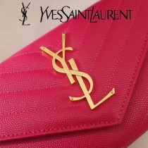 YSL原版皮新款437469-010 魚子醬聖羅蘭新款錢包