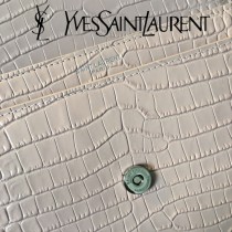 YSL-441971-07  聖邏蘭新款原版皮鱷魚紋斜背包