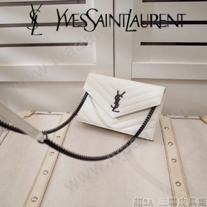 YSL原版皮新款393953-07 斜背包 肩帶拆掉可直接當手包用