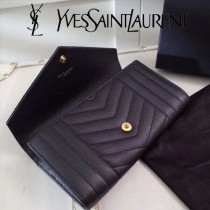 YSL原版皮新款437469-1 山羊紋聖羅蘭新款錢包