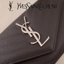 YSL原版皮新款437469-07 魚子醬聖羅蘭新款錢包