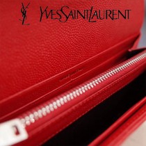 YSL原版皮新款437469-02 魚子醬聖羅蘭新款錢包