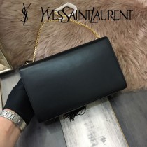 YSL-377830-05  聖邏蘭新款原版皮平紋流蘇斜挎包