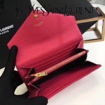 YSL原版皮新款437469-9 山羊紋聖羅蘭新款錢包