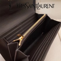 YSL原版皮新款437469-09 魚子醬聖羅蘭新款錢包